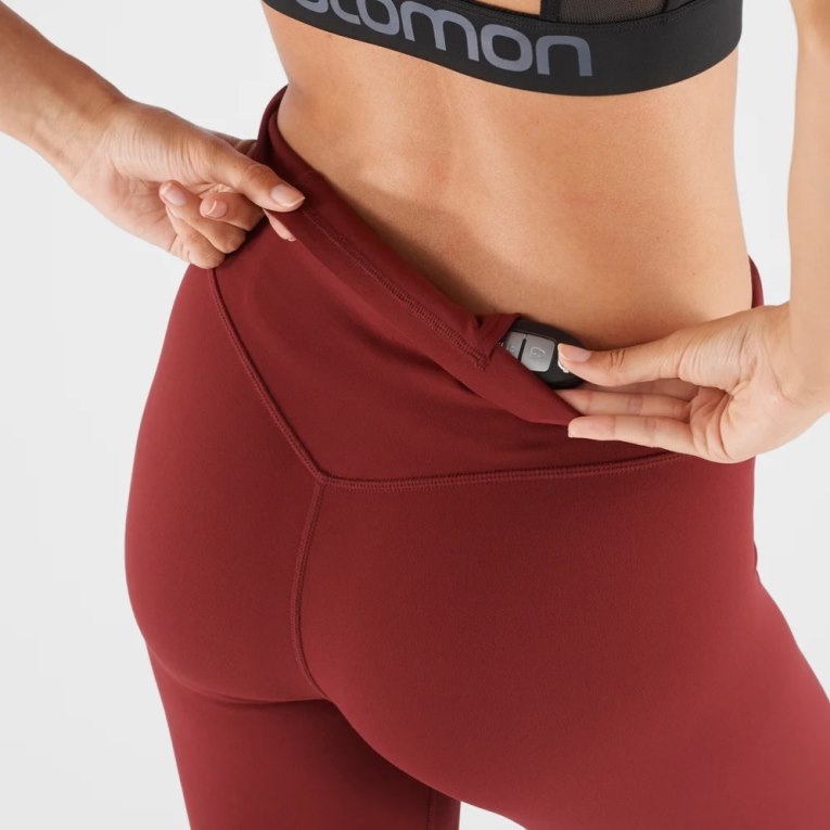 Salomon Cross Multi 28'' Women's Running Tights Red | CA 27R60